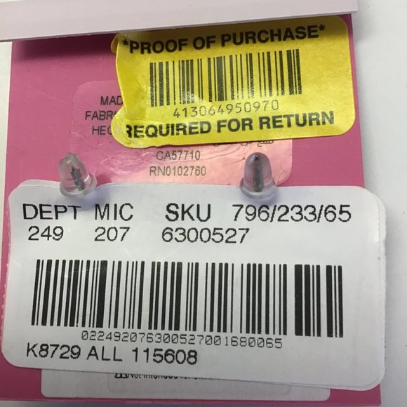 Kate Spade New Pink Pave Grapefruit Earrings - Picture 3 of 3